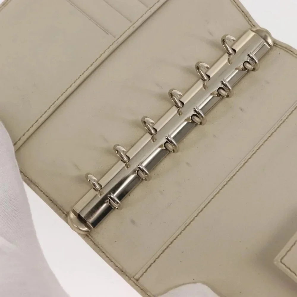 GUCCI GG Canvas Guccissima Day Planner Cover Leather White